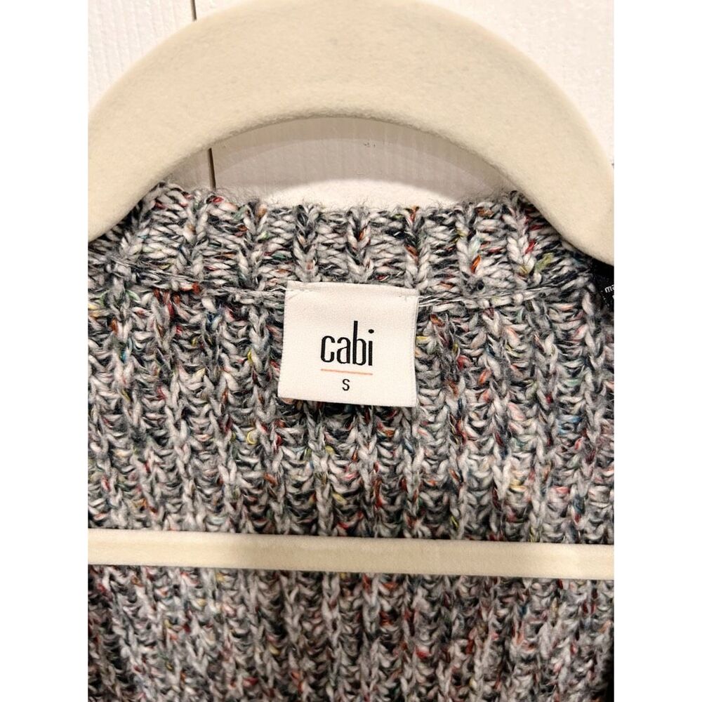Cabi Embrace Cardigan Gray Fleck Size S - Picture 7 of 9
